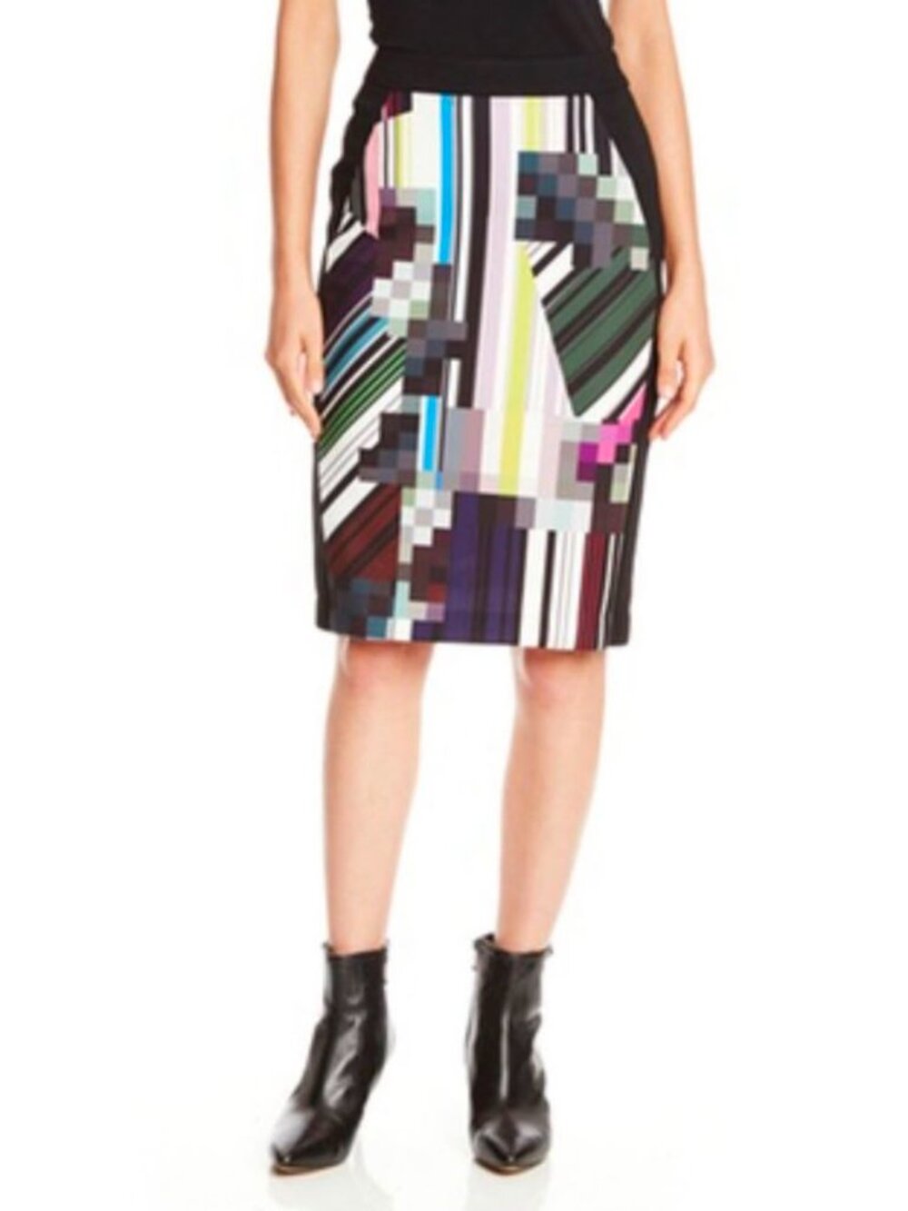 Trina Turk Jera Graphic Print Pencil Skirt Multicolor Women's Size 4
